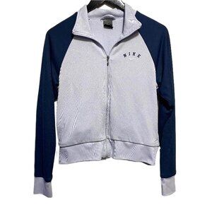 Vintage powder blue and navy Nike track jacket
